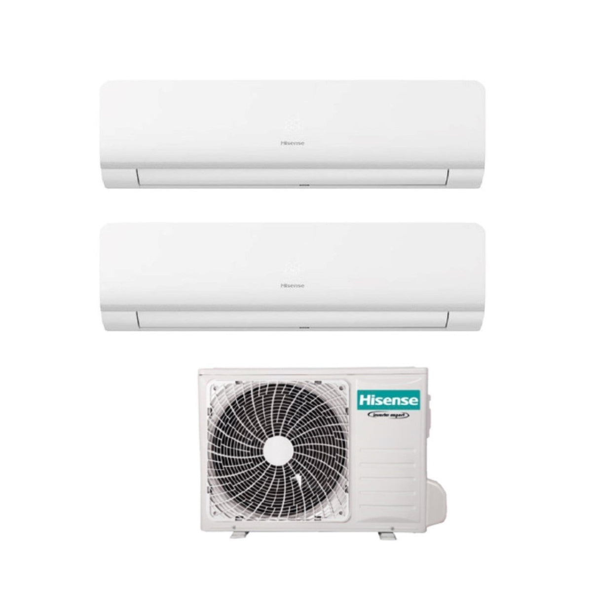 hisense climatizzatore condizionatore hisense dual split inverter serie new energy 712 con 2amw35u4rra r 32 wi fi integrato 700012000 novita ean 8059657013477