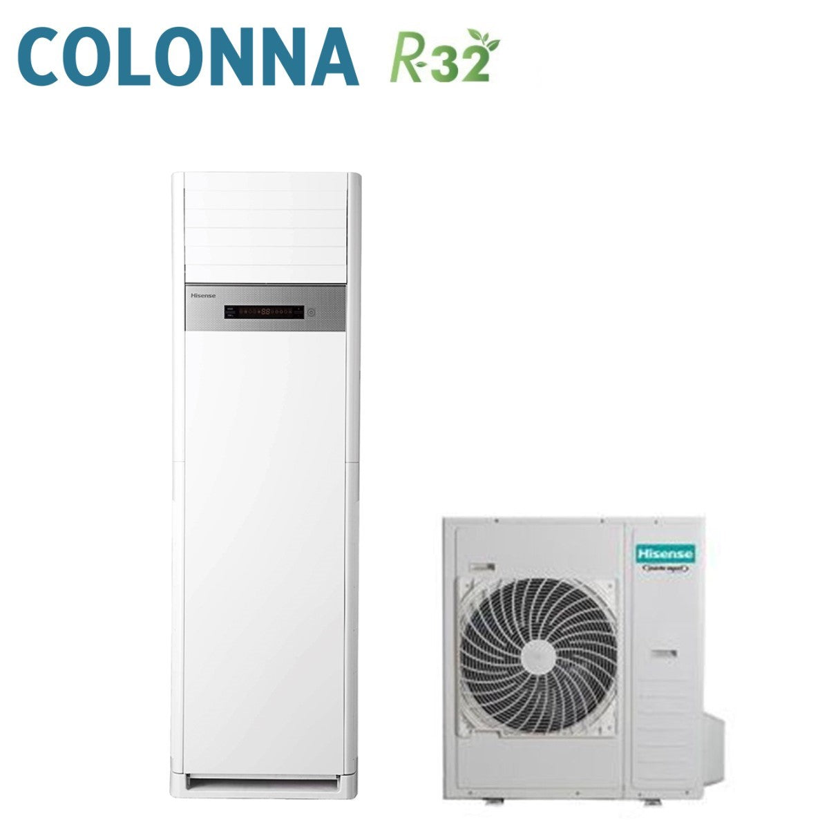 hisense climatizzatore condizionatore hisense inverter a colonna 48000 btu auf140ur4rmpa r 32 trifase