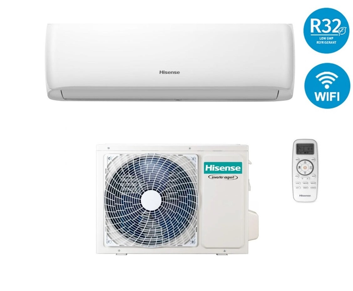 hisense climatizzatore condizionatore hisense inverter serie eco smart 12000 btu cd35yr3fg cd35yr3fw wi fi integrato r 32