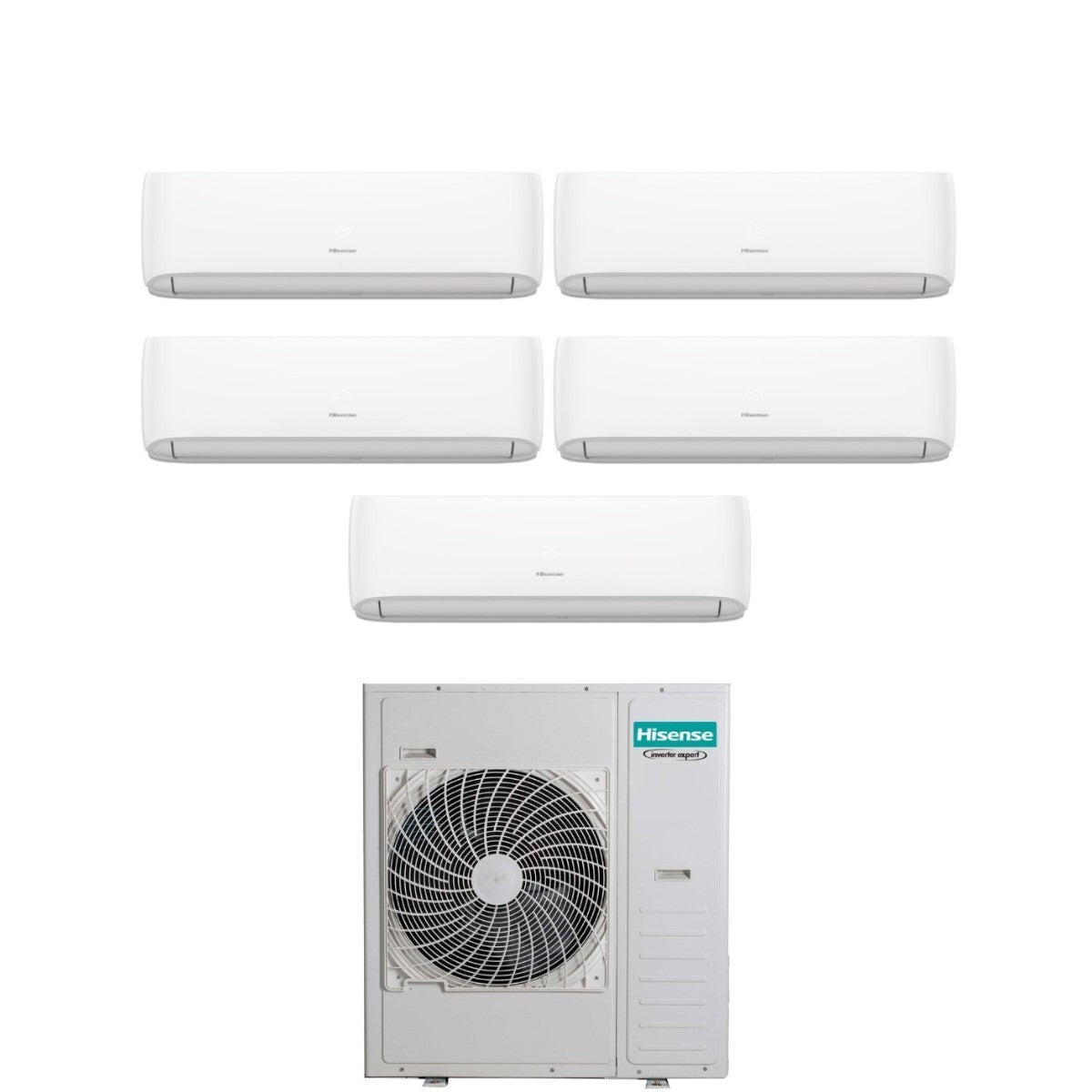 hisense climatizzatore condizionatore hisense penta split inverter serie hi comfort 999918 con 5amw125u4rta r 32 wi fi integrato 900090009000900018000 novita