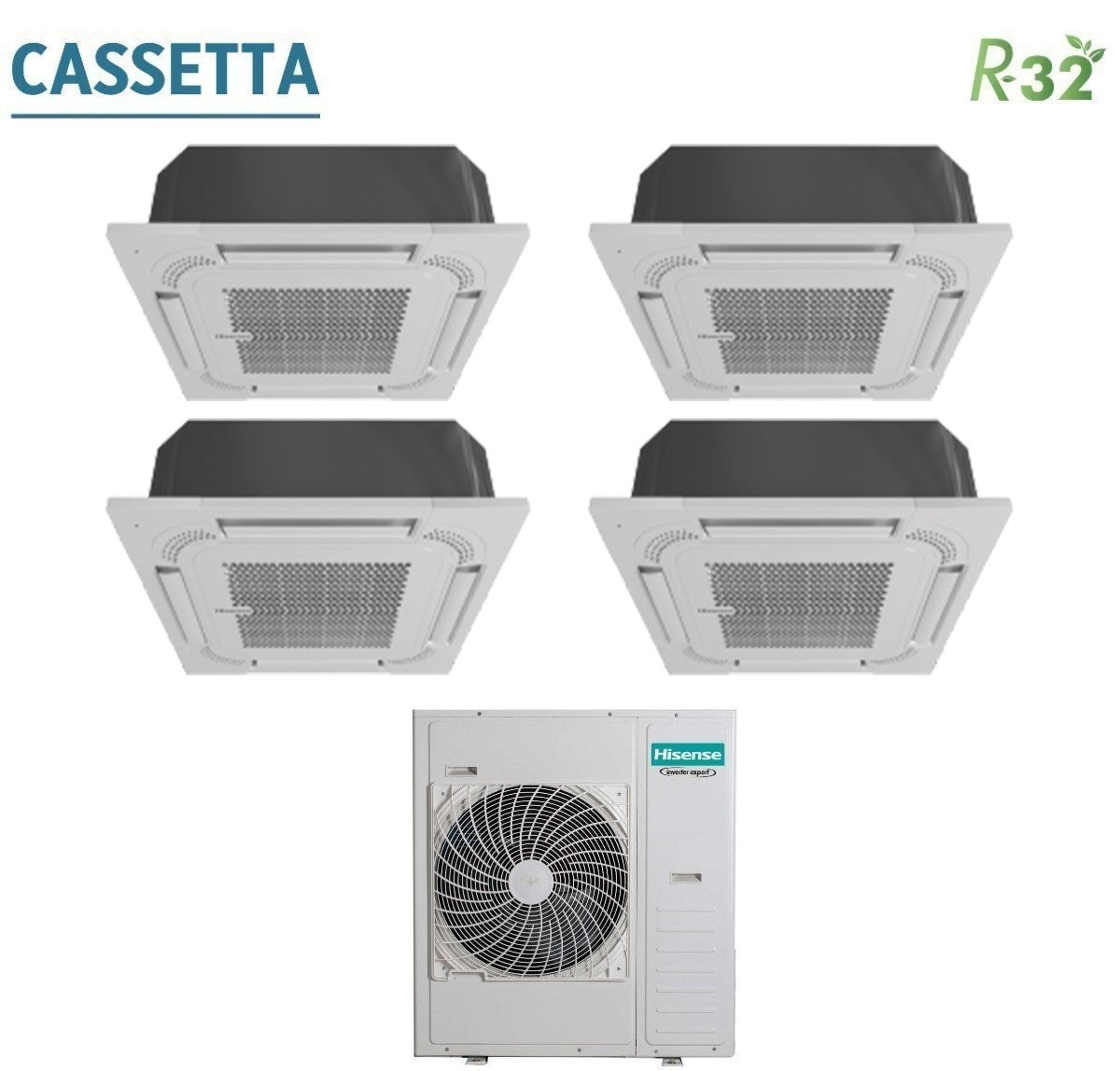 hisense climatizzatore condizionatore hisense quadri split a cassetta 9999 con 5amw125u4rta r 32 9000900090009000 con telecomando di serie e pannello incluso