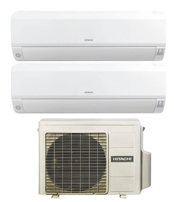 hitachi climatizzatore condizionatore hitachi dual split inverter serie performance 55 con ram 33np2b r 32 wi fi optional 50005000