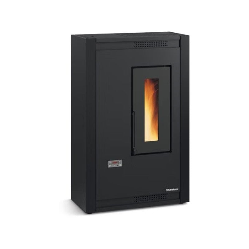 la nordica stufa a pellet la nordica luisella 48 kw disponibile in vari colori 94784 nera