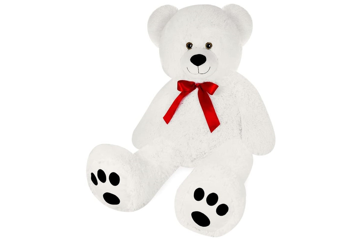le stelle le stelle orsacchiotto di peluche extra morbido 140cm colore bianco ean 8024299800730