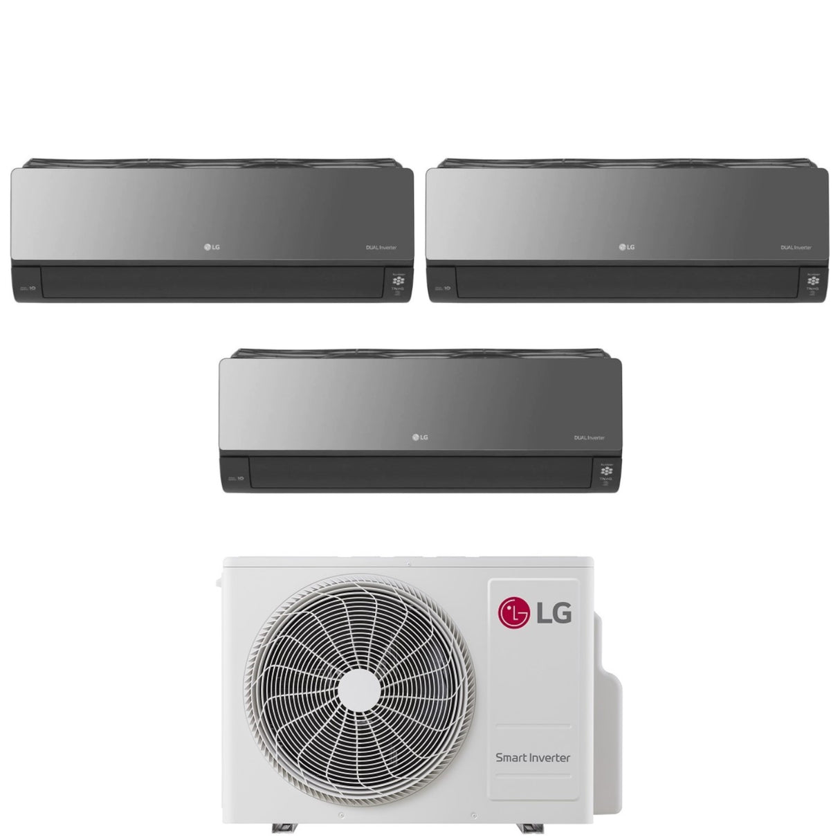 lg climatizzatore condizionatore lg trial split inverter serie artcool uv nano mirror 9912 con mu3r21 r 32 wi fi integrato 9000900012000