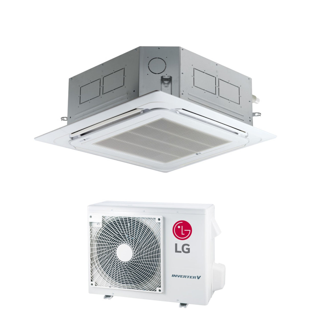 lg condizionatore a cassetta 4 vie lg compact 36000 btu ct36f r 32 wi fi optional con pannello incluso