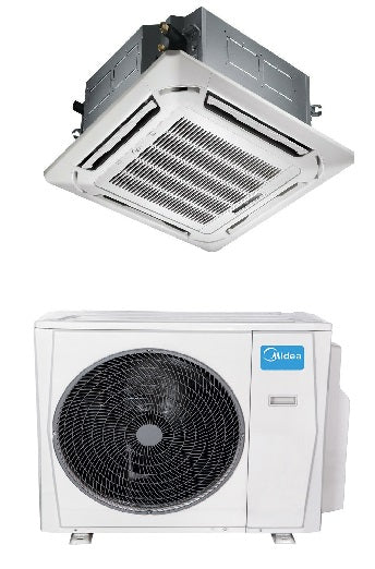 midea climatizzatore condizionatore inverter midea cassetta 4 vie super slim 55000 btu mcd1 55hrfnxga wi fi optional griglia esclusa