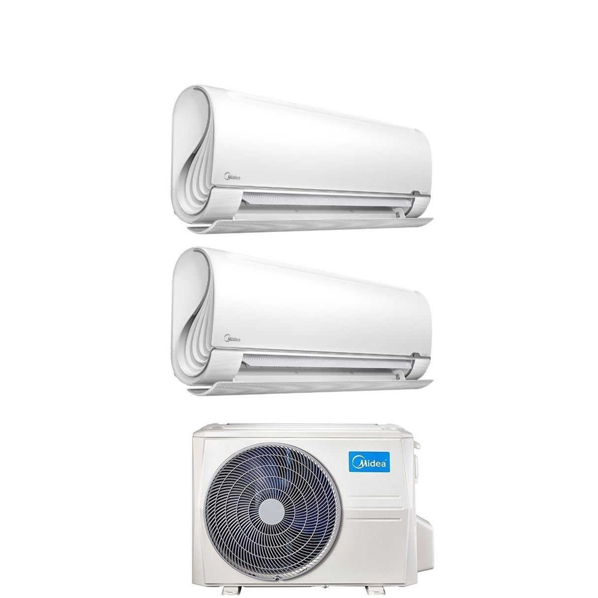 midea climatizzatore condizionatore midea dual split inverter serie breezeless 99 con m2og 14hfn8 q r 32 wi fi integrato 90009000 novita ean 8059657017178