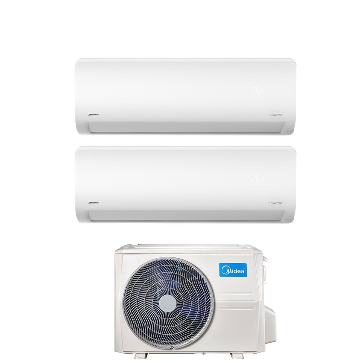 midea climatizzatore condizionatore midea dual split inverter serie xtreme 1218 con m4o 36fn8 q r 32 wi fi integrato 1200018000 novita