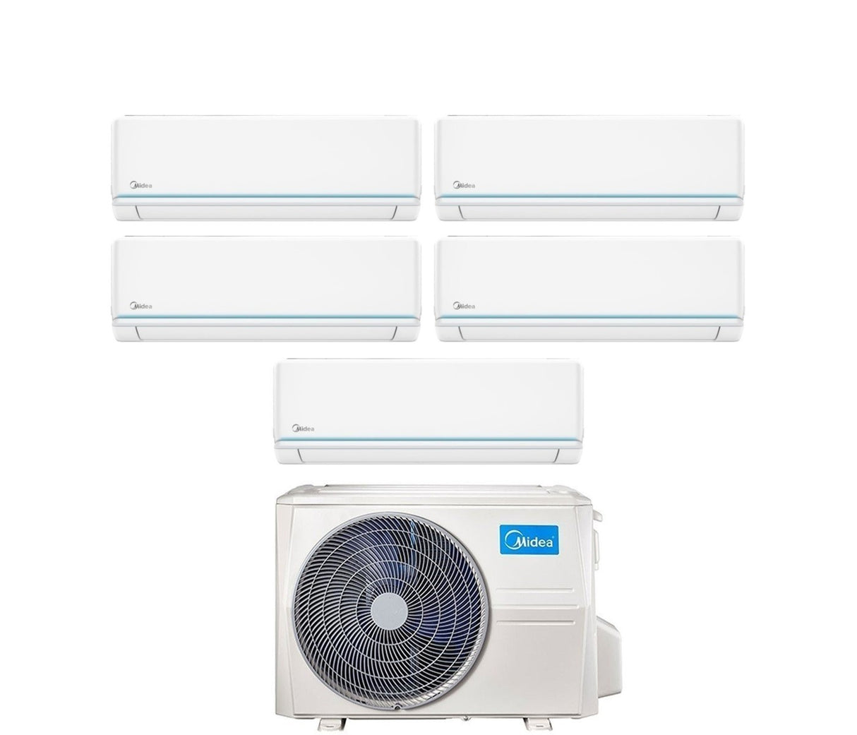 midea climatizzatore condizionatore midea penta split inverter serie evolution 99999 con m5oe 42hfn8 q r 32 wi fi optional 90009000900090009000