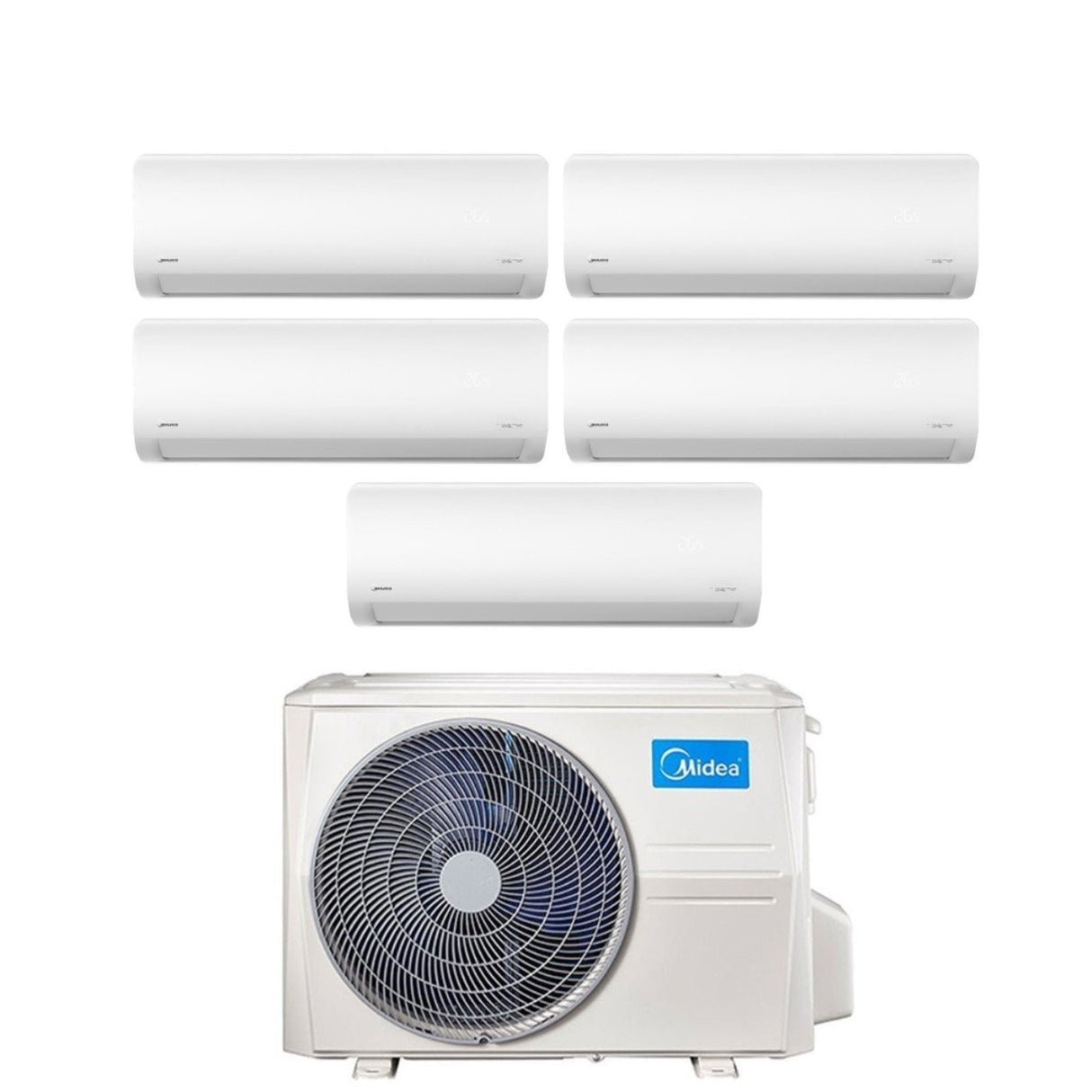 midea climatizzatore condizionatore midea penta split inverter serie xtreme 912121212 con m5o 42fn8 q r 32 wi fi integrato 900012000120001200012000 novita