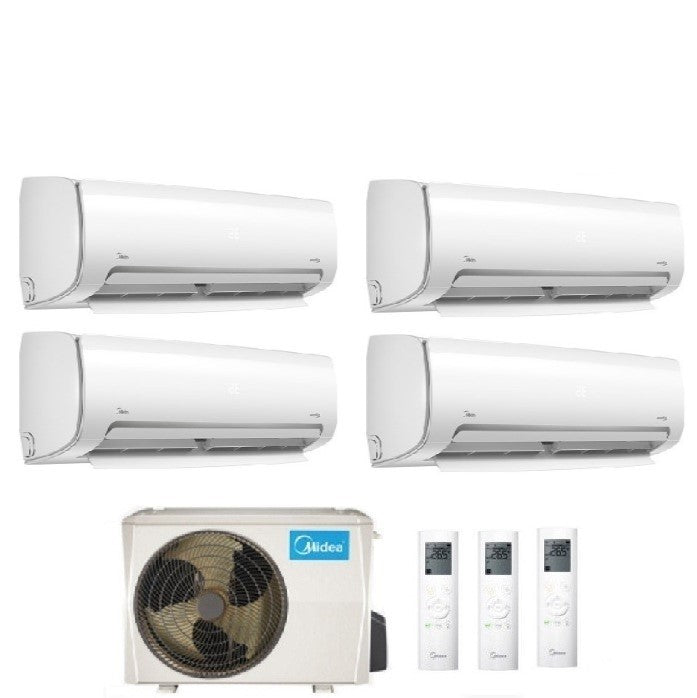 midea climatizzatore condizionatore midea quadri split inverter serie mission pro 991212 con m4o 36fn8 r 32 wi fi optional 900090001200012000