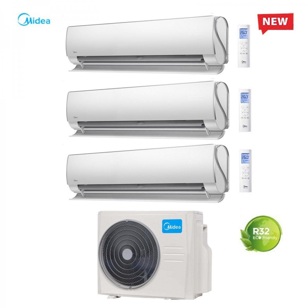 midea climatizzatore condizionatore midea trial split inverter serie ultimate comfort 121212 con m3o 27fn8 q r 32 wi fi 120001200012000