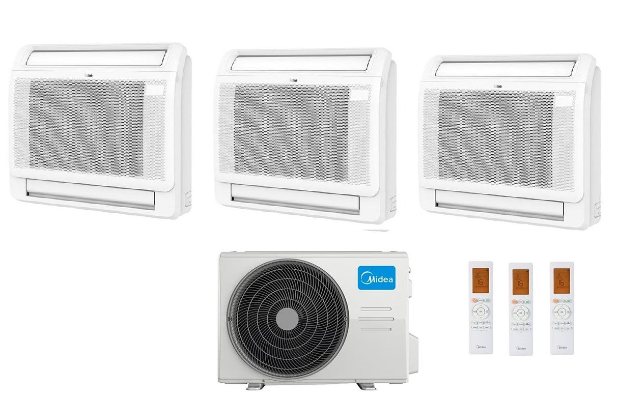 midea condizionatore midea console trial split 999 btu con m3og 21hfn8 q r 32 wi fi optional