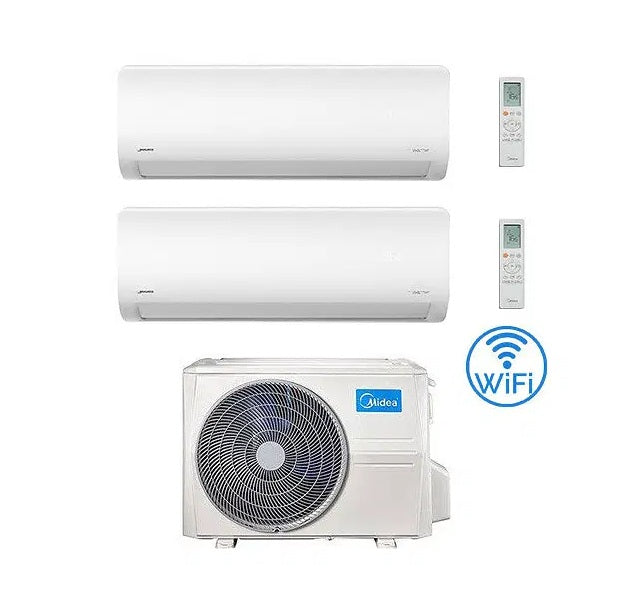 midea condizionatore midea dual split inverter serie xtreme pro 900012000 con m3og 21 r 32 wi fi integrato