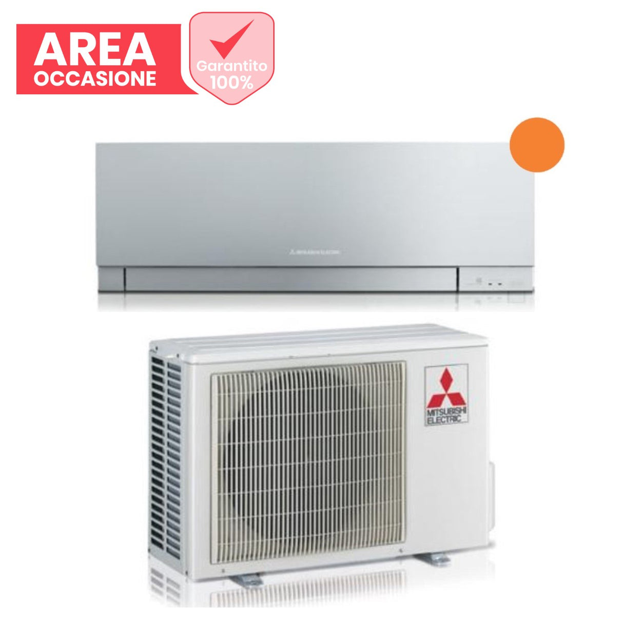 mitsubishi electric area occasioni climatizzatore condizionatore mitsubishi electric inverter kirigamine zen r 32 silver 12000 btu msz ef35vgks argento wi fi integrato novita