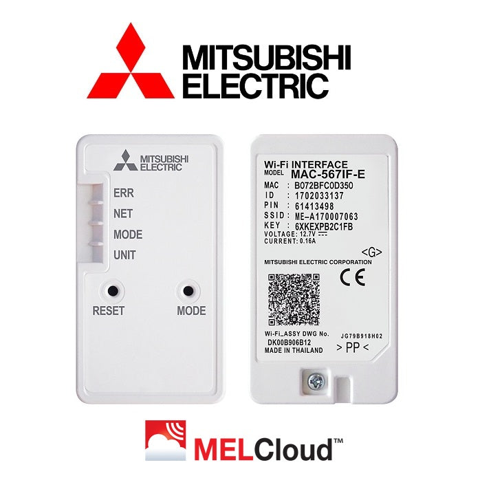 mitsubishi electric controllo interfaccia scheda wi fi melcloud per climatizzatori mitsubishi mac 557if e