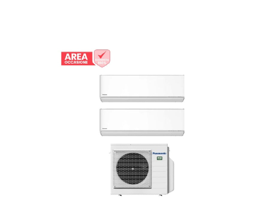 panasonic area occasioni 2957 condizionatore dual split panasonic etherea white 918 con cu 3z52tbe r 32 wi fi integrato