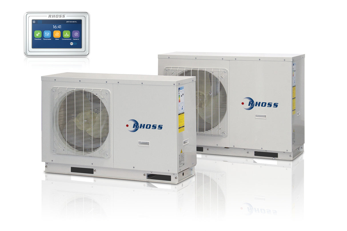 rhoss pompa di calore monoblocco rhoss electa eco thaiti 110 m 10 kw r 32 wi fi integrato con comando touch screen