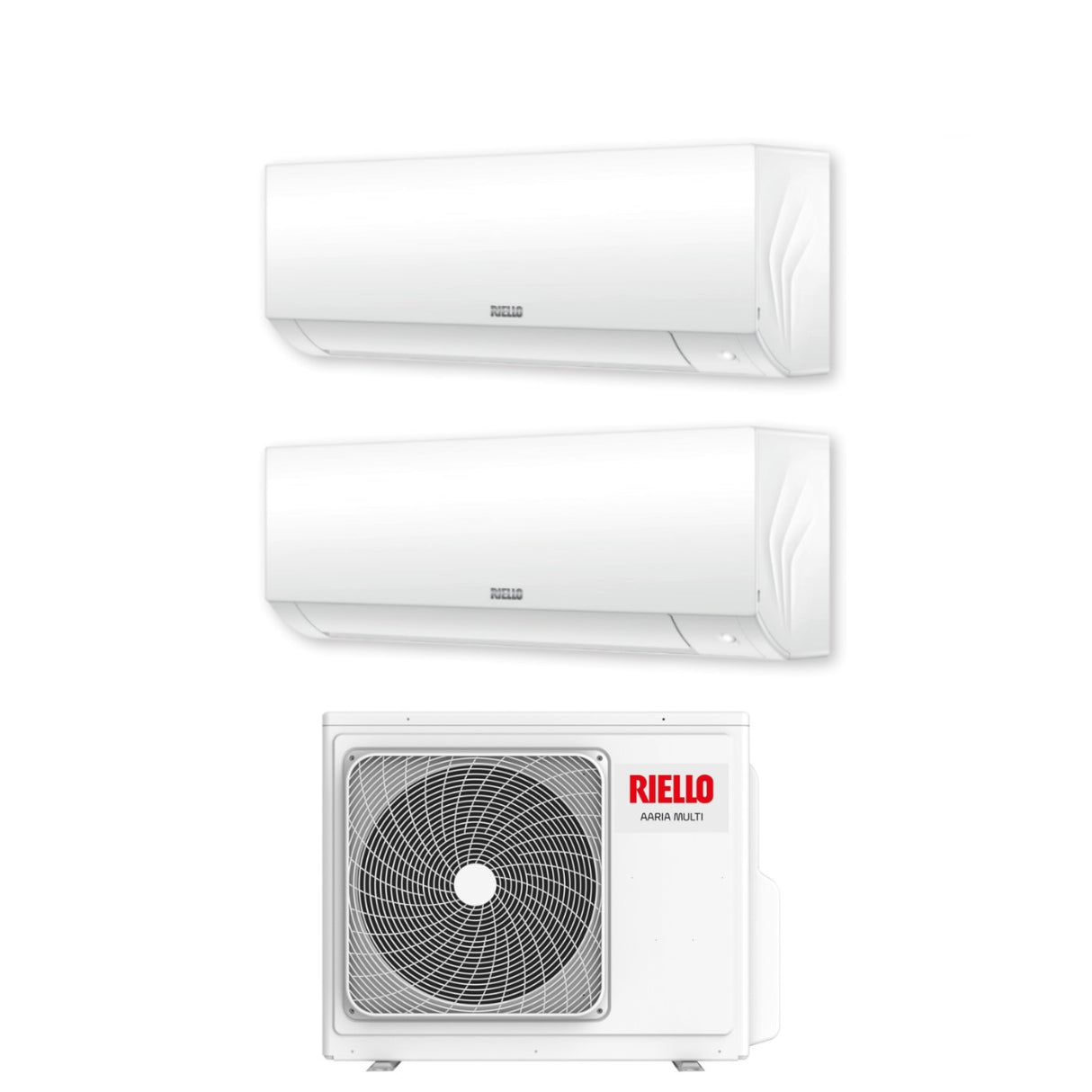 riello climatizzatore condizionatore riello dual split inverter serie aaria plus 912 con aaria multi 370 p r 32 wi fi optional 900012000