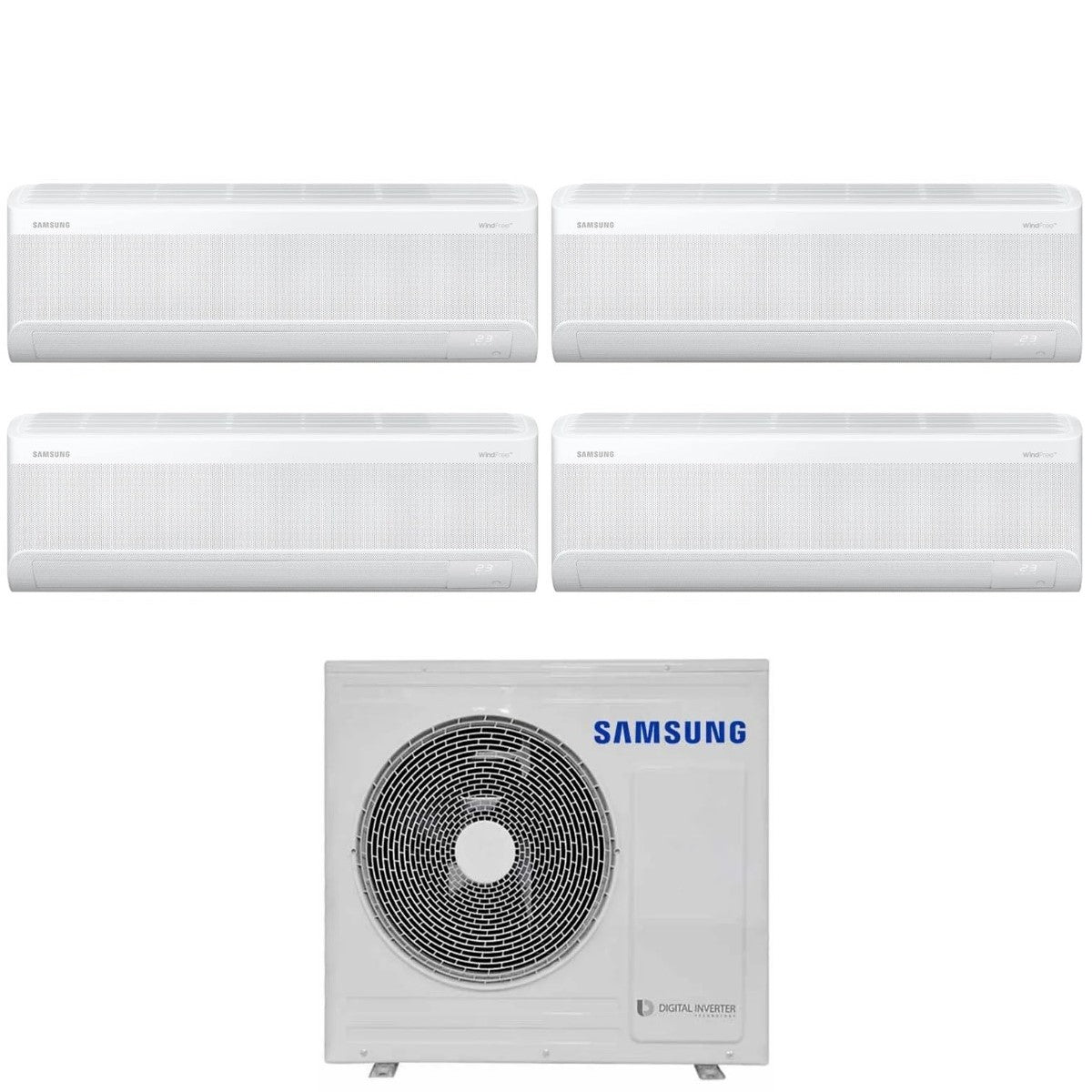 samsung climatizzatore condizionatore quadri split inverter samsung serie windfree elite 70007000700012000 btu con aj080txj4kgeu wi fi 77712 r 32 novita