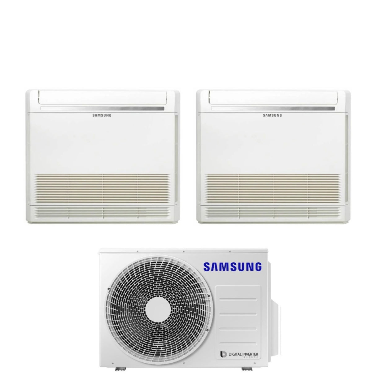 samsung climatizzatore condizionatore samsung dual split inverter console 912 con aj050txj2kgeu r 32 900012000 con telecomando incluso novita