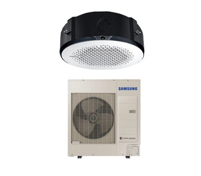 samsung climatizzatore condizionatore samsung inverter cassetta 4 vie 360 40000 btu ac120mn4pkh ac120mxadn r410a con pannello pc4nuskan e comando a filo