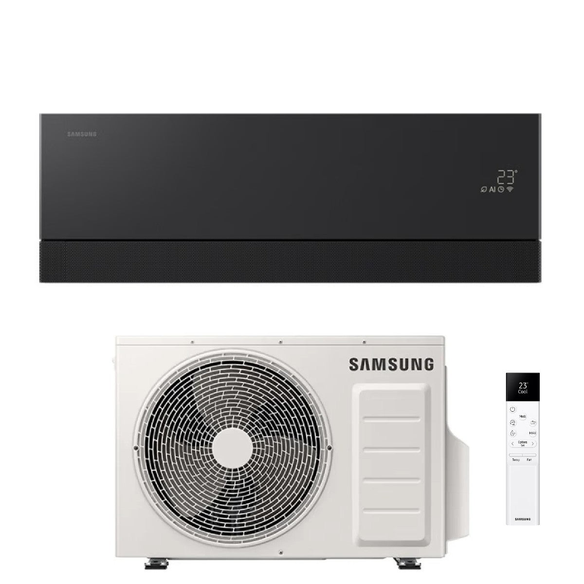 samsung condizionatore samsung windfree premiere black 9000 btu f ar09prb r 32 wi fi integrato