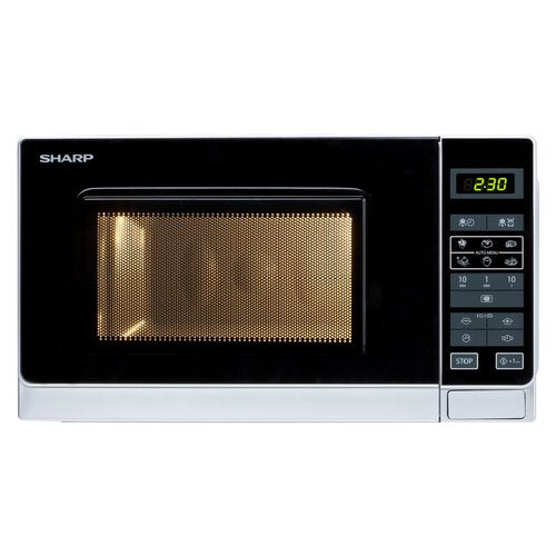 sharp forno a microonde sharp r 242inw 20 litri 800 w a257xl439xp358 argento e nero ean 4974019744292