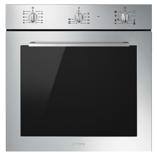 smeg forno elettrico da incasso termoventilato 70 litri smeg sf64m3tvx silver axlxp 60x60x55 vapor clean vapore assistito classe a ean 8017709265786
