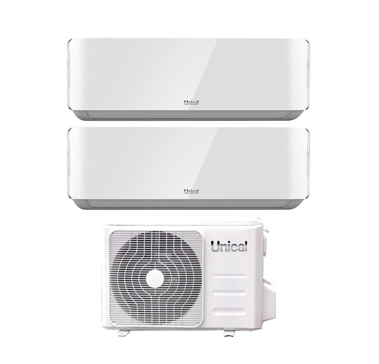unical climatizzatore condizionatore unical dual split inverter serie air cristal 1013 con kmx4 28he r 32 wi fi optional 1000013000