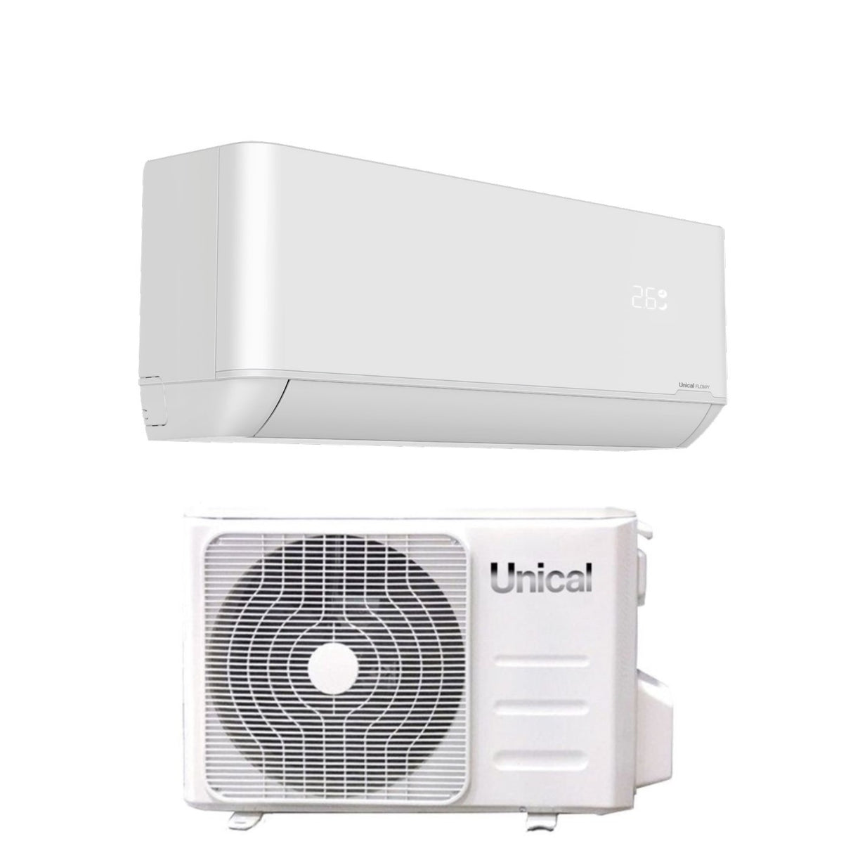 unical climatizzatore condizionatore unical inverter serie flowy 24000 btu flwy 24h r 32 wi fi optional classe aa