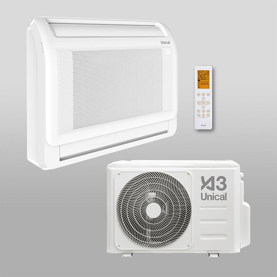 unical condizionatore climatizzatore unical console 12000 btu xmps 13h gas r 32 wi fi optional classe aa