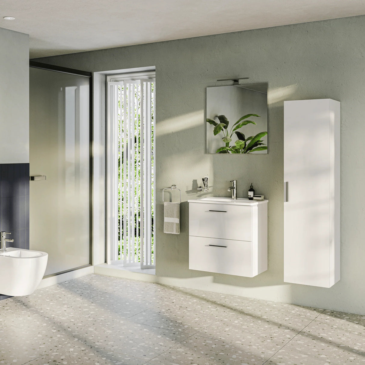 vitra mobile bagno sospeso vitra con lavabo colore bianco lucido 60 cm