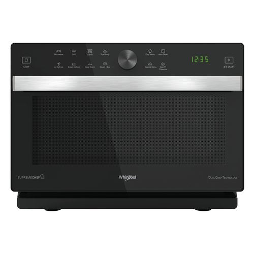 whirlpool forno a microonde frontale whirlpool supreme chef mwp 337 sb 33 litri 900 w a373xl49xp495 nero e argento ean 8003437861278