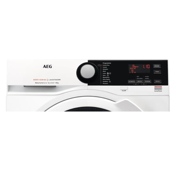 aeg asciugatrice pompa di calore aeg 8 kg serie 8000 okoflow t8dbe843 classe a ean 7332543746903