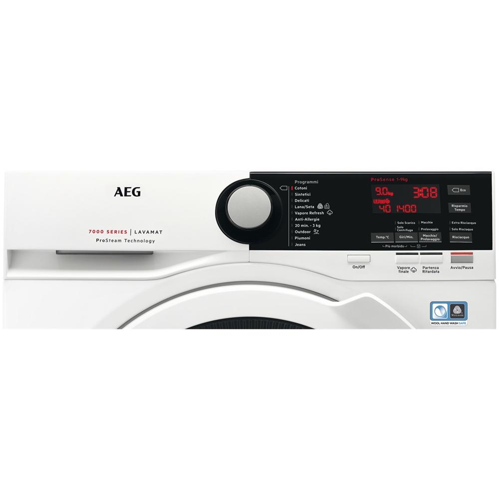aeg lavatrice a carico frontale aeg 9 kg 1400 giri tecnologia prosteam l7fbe941 classe c ean 7332543501281