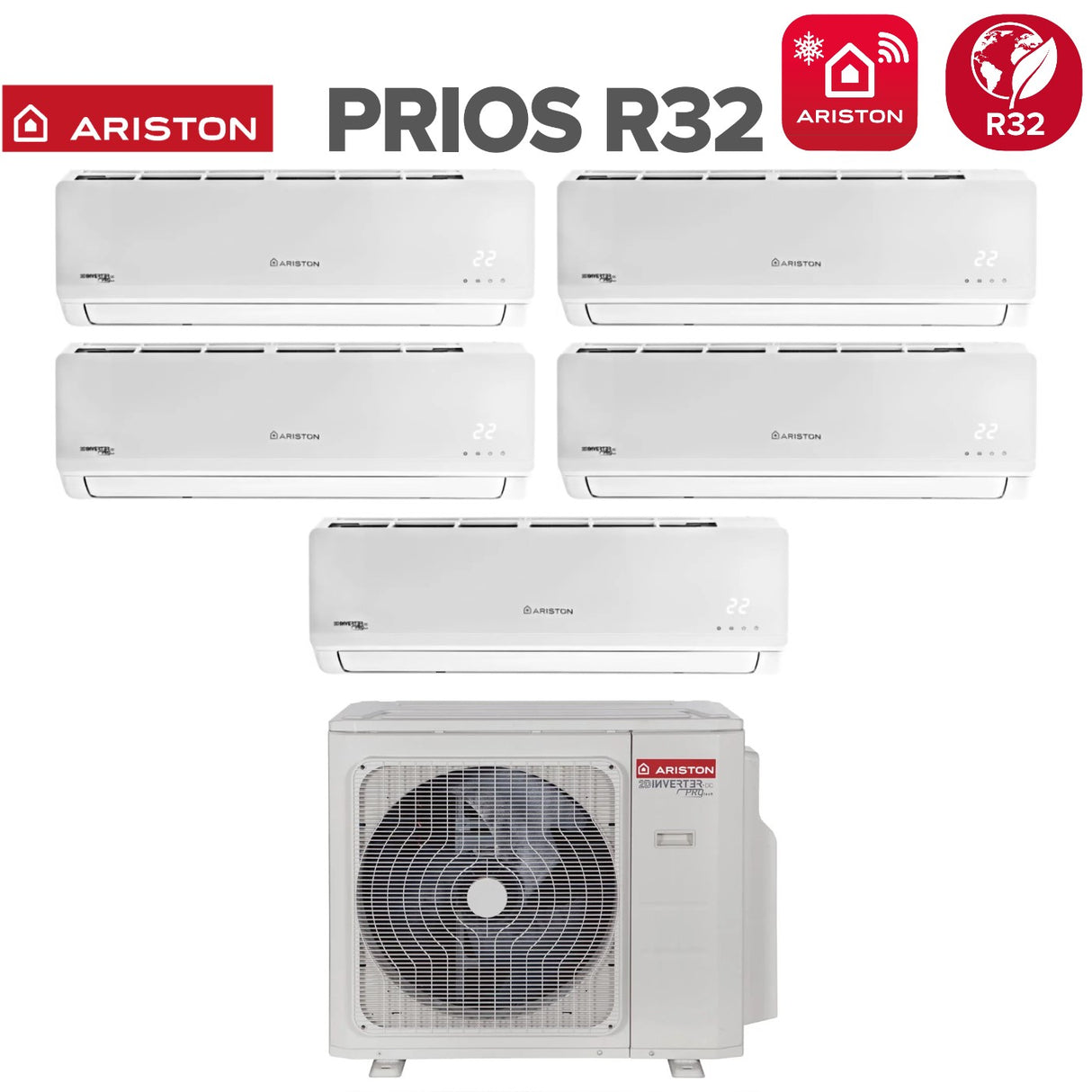 ariston climatizzatore condizionatore ariston penta split inverter serie prios 999912 con penta 121 xd0c o r 32 wi fi optional 900090009000900012000
