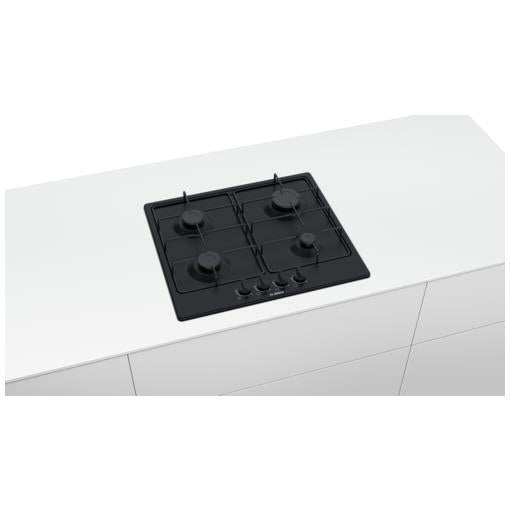 bosch disponibile consegna al piano e installazione spediozione express 2428 estensione garanzia 3 anni pagamento a rate piano cottura a gas bosch pgp6b6b80 4 fuochi 60 cm nero lxp 582x52 cm griglia in acciaio ean 4242002937694