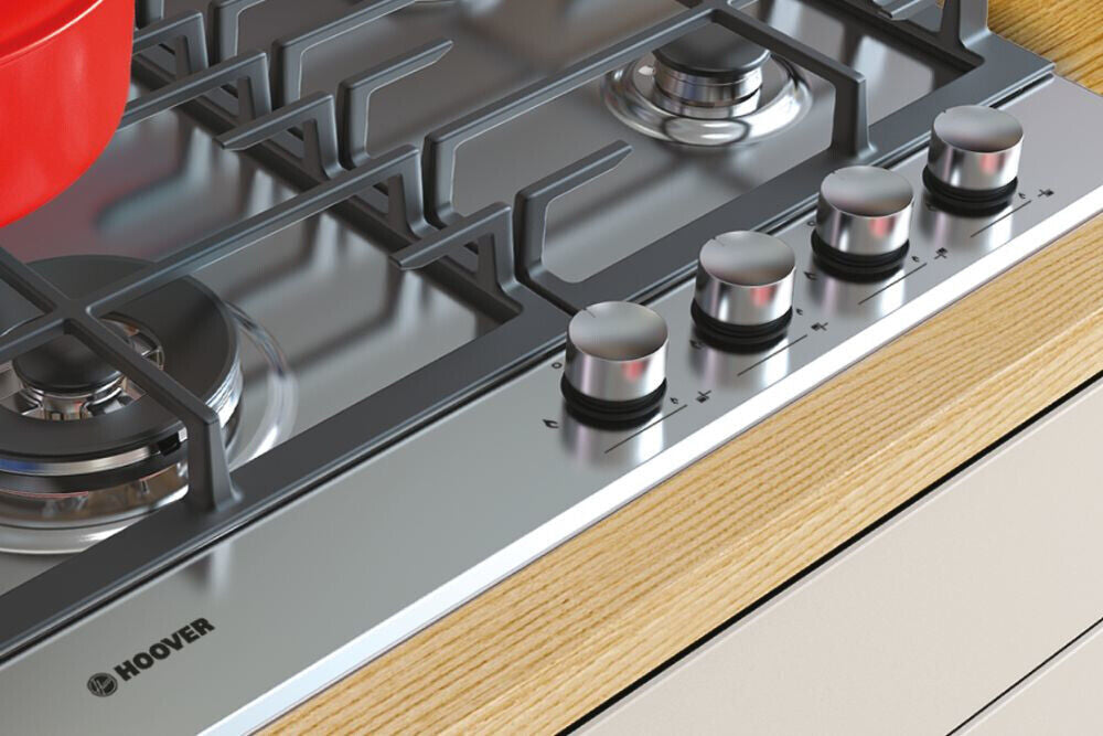 candy piano cottura a gas candy hoover hhg6bf4mx 4 fuochi l595xp51 acciaio inox ean 8016361969698