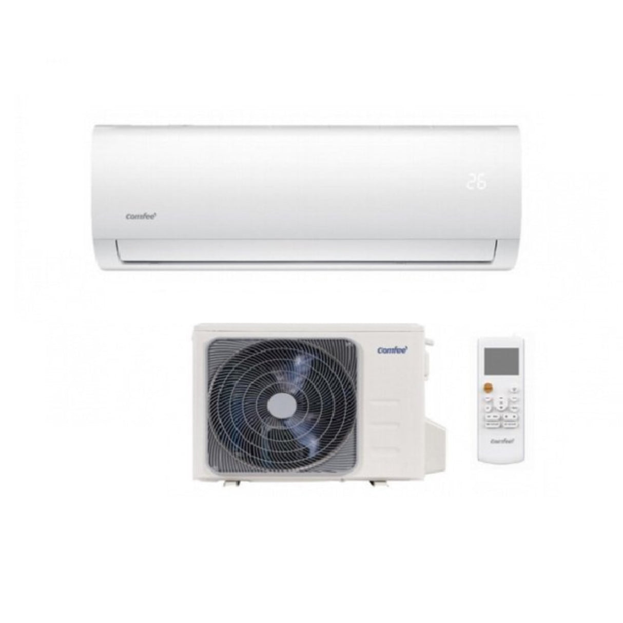 comfee climatizzatore condizionatore comfee inverter serie sirius eco 24000 btu sirius e 24 r 32 wi fi optional ean 8059657002525