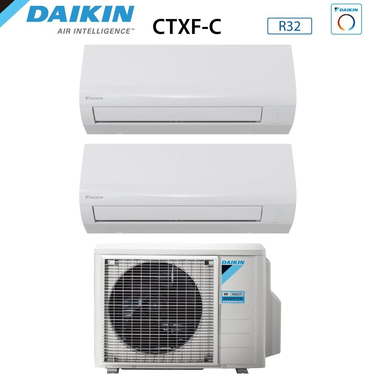 daikin climatizzatore condizionatore daikin dual split inverter serie sensira 99 con 2mxf40a r 32 wi fi optional 90009000