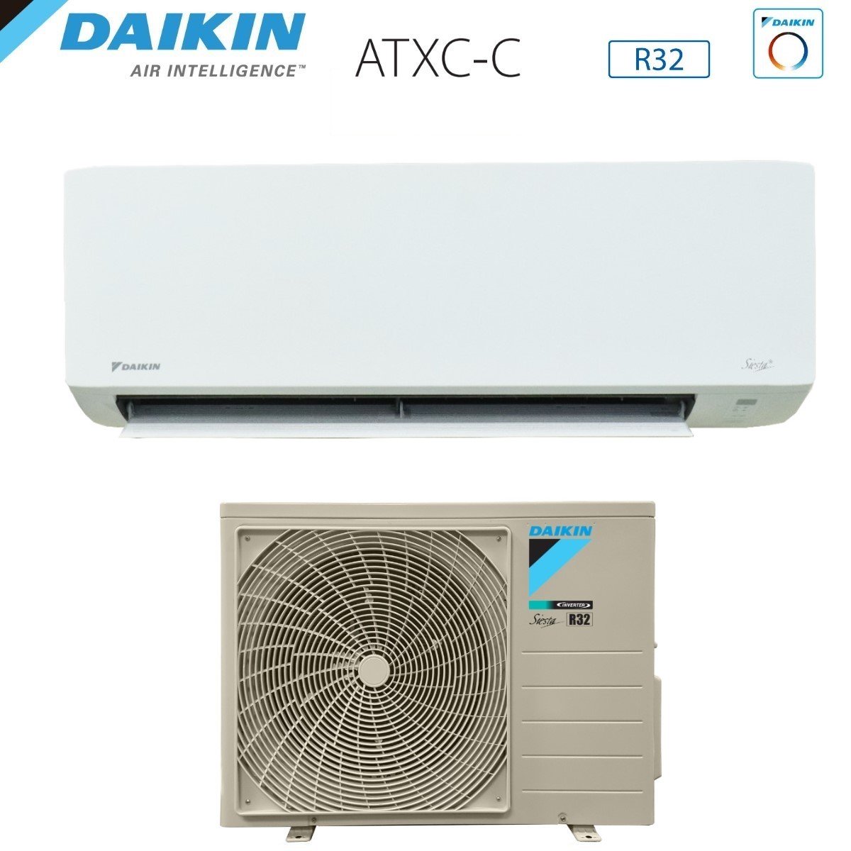 daikin climatizzatore condizionatore daikin inverter serie siesta atxc c 18000 btu atxc50c arxc50c r 32 wi fi optional classe aa novita ean 8059657004079