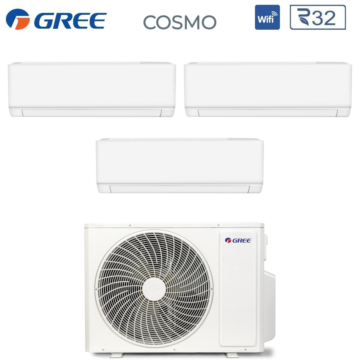gree condizionatore trial split gree cosmo 9912 con gwhd24nk6oo r 32 wi fi integrato