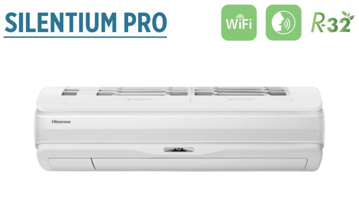 hisense climatizzatore condizionatore hisense inverter serie silentium pro 12000 btu qd35xu00g r 32 wi fi integrato novita ean 8059657002174