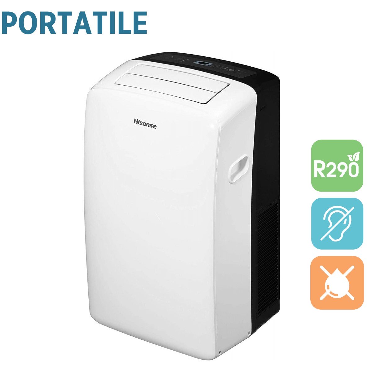 hisense climatizzatore condizionatore hisense portatile 12000 btu aph12 con gas r290 ean 6946087358587