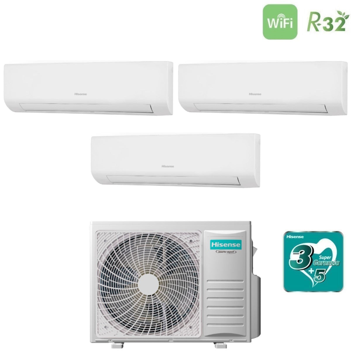 hisense climatizzatore condizionatore hisense trial split inverter serie energy ultra 999 con 3amw62u4rjc r 32 wi fi integrato 900090009000