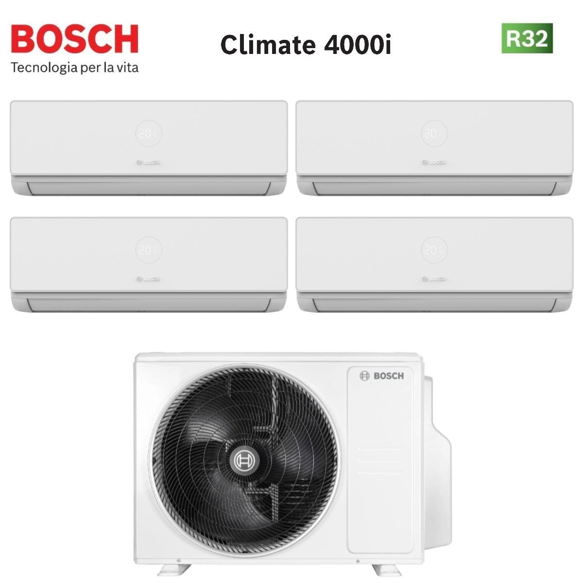 junkers bosch condizionatore quadri split bosch climate 4000i 9121212 con 5000m 1054 e r 32 wi fi optional