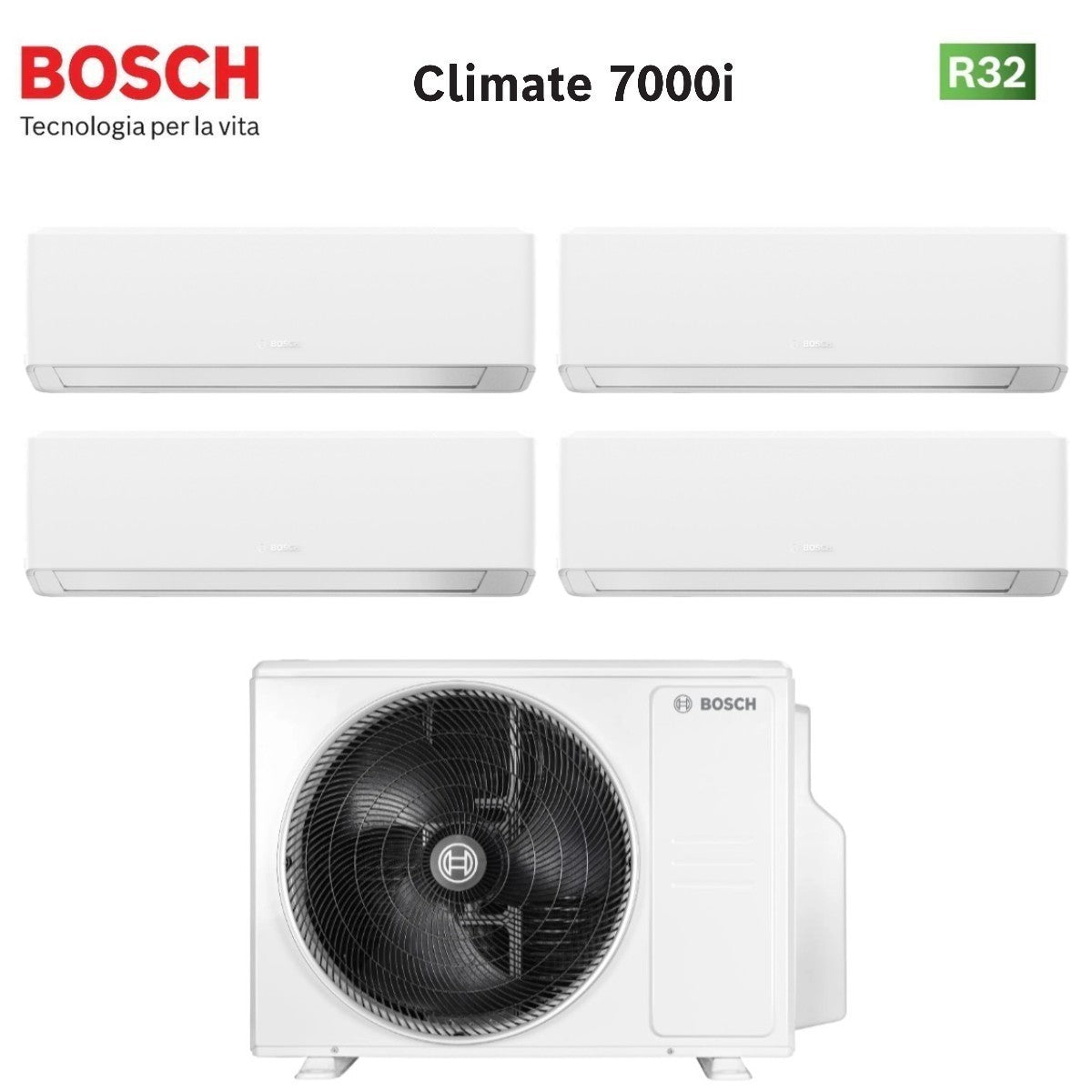 junkers bosch condizionatore quadri split bosch climate 7000i white 77715 con 5000m 1054 e r 32 wi fi integrato
