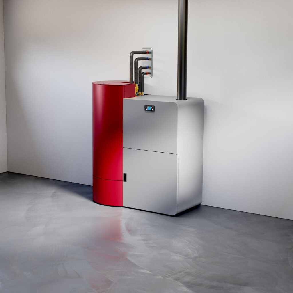 kalor caldaia a pellet kalor skill boiler 35 plus da 341 kw autopulente wi fi optional